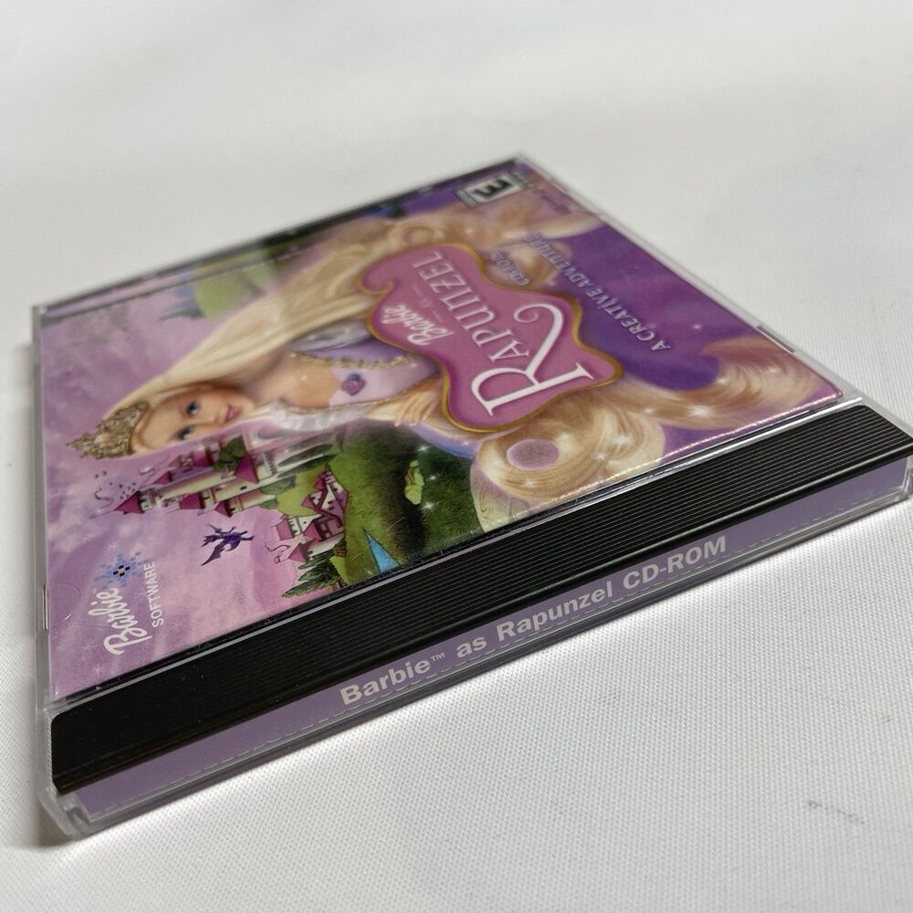 Barbie Rapunzel A Creative Adventure PC Game CD-ROM Mattel Rare Y2K Used READ - Picture 3 of 6